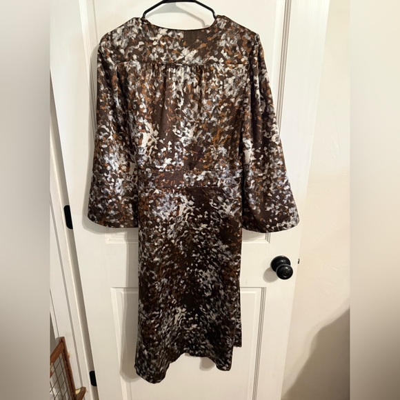 Prologue Women's Patterned Brown Midi Dress - Picture 8 of 9